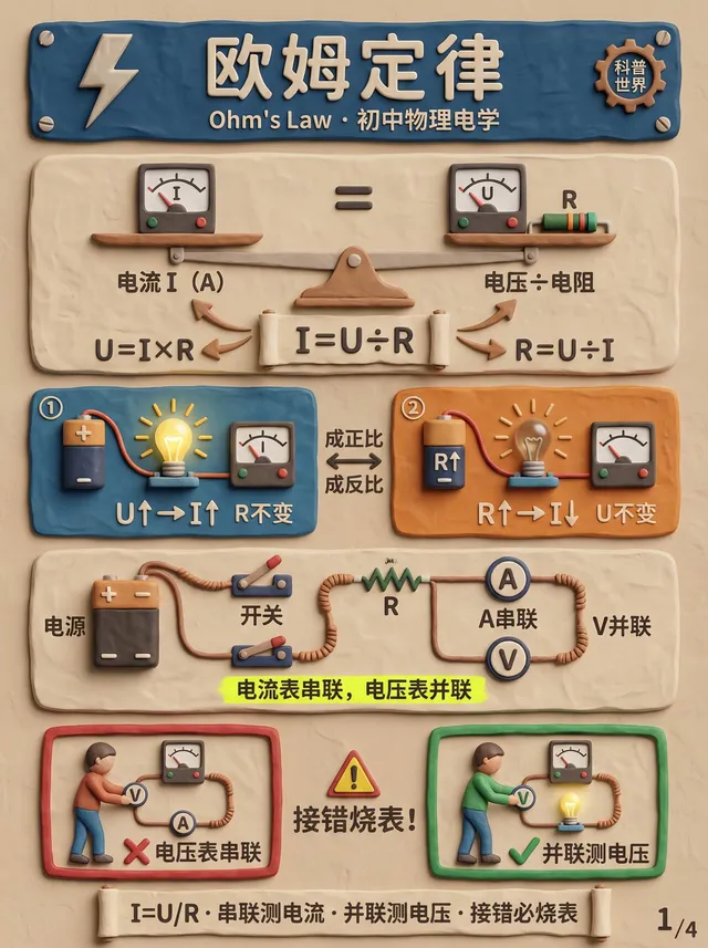 卡奇AI 内置风格「黏土浮雕知识卡」的卡片样例